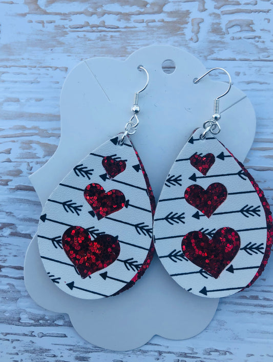 Triple Heart Cut Out Earrings