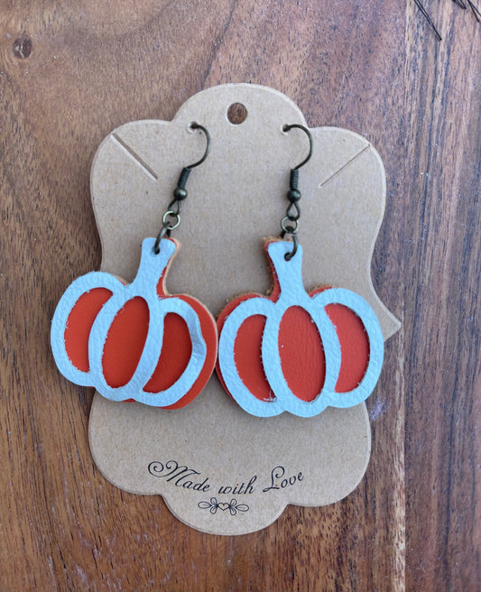 Mini Layered Pumpkin Earrings